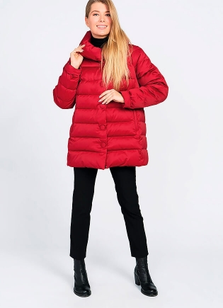 Зимний женский пуховик Dixi Coat 156-989 красный