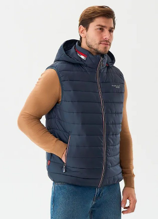 Жилет с капюшоном Fergo F1526-011 бирюзовый