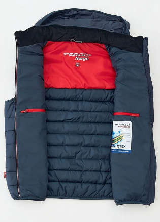 Жилет с капюшоном Fergo F1526-011 бирюзовый