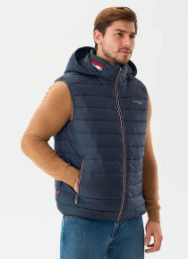 Жилет с капюшоном Fergo F1526-011 бирюзовый