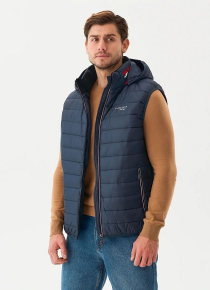 Жилет с капюшоном Fergo F1526-011 бирюзовый