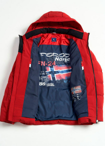 Пуховик Fergo Norge F1523-006 красный